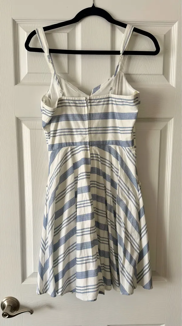 Altar'd State Blue and White Striped Pocket Sundress - Image 2
