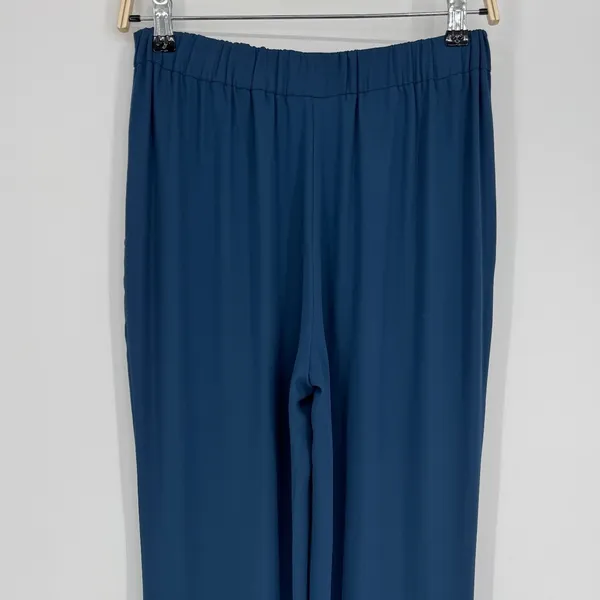 Babaton Wide Leg Pull On Pants Size 2 Blue Trousers Professional Career‎ Office - Image 7