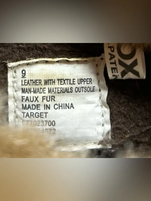 Target Merona Women’s Size 9 Faux Fur Lined Tan Suede Slippers - Image 5