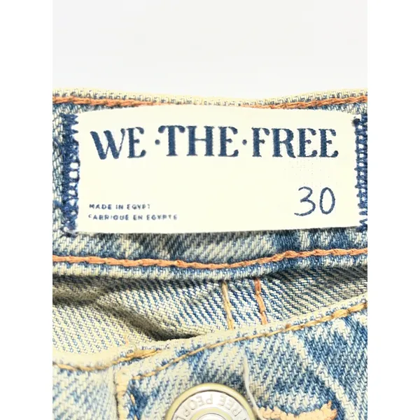 We The Free Free People Wide Leg Carpenter Jean Women 30 Light Wash High Rise - Image 3