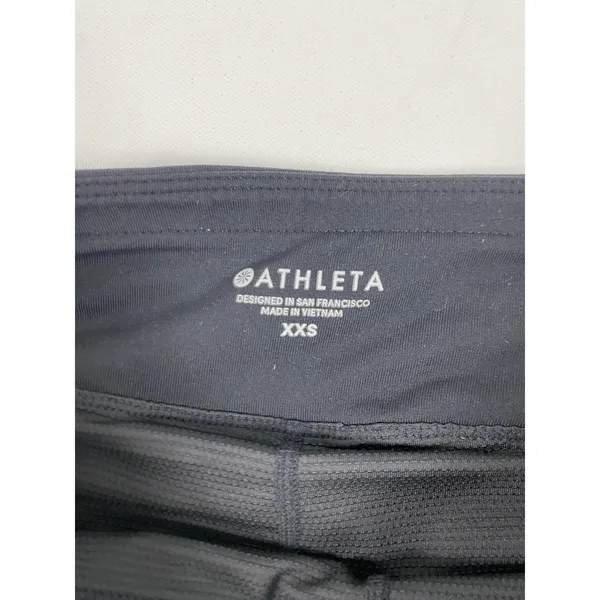 Athleta‎ Skort Womens XXS Black Athletic Golf Tennis Built-In Shorts Zip Pockets - Image 6
