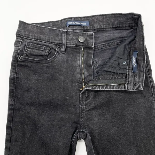 Calvin Klein Womens Jeans Size 4 High Rise Jegging Black Classic Minimal Stretch - Image 6