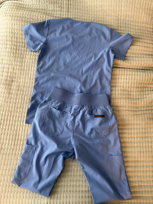 Monarch Scrub Set Women’s XS Blue - Image 2