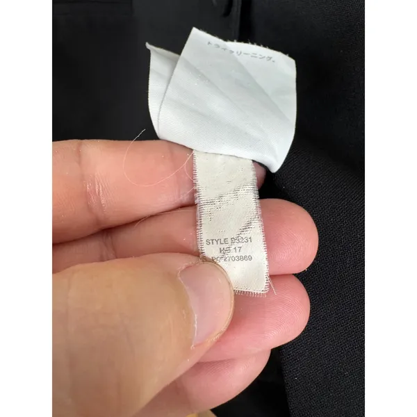 J.Crew Parke Blazer Womens 2 Black Italian Stretch Wool‎ Single Button B5231 - Image 5