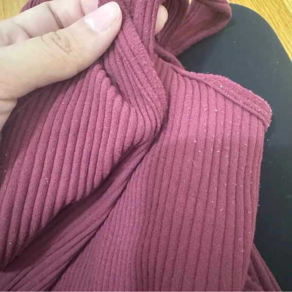Free People Size M/L Ribbed Bodysuit Plum Wine Intimately Free medium / large - Image 9