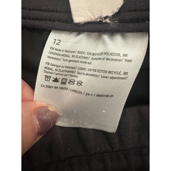 Lululemon Softstreme High Rise Pants Women 12 Grey Wide Straight Leg Lulu Lounge - Image 6
