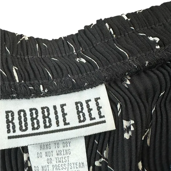 VTG Bobbie Bee Crinkle Pleated Midi Skirt Floral Whimsigoth Fairy Grunge Boho - Image 5