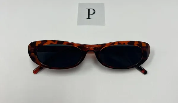 90s slim leopard oval sunglasses / 90s style retro oval sunglasses - Image 4