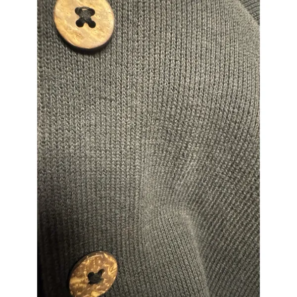 Caribbean Joe Women's Black With Wooden Buttons Hoodie Size Medium‎ - Image 4