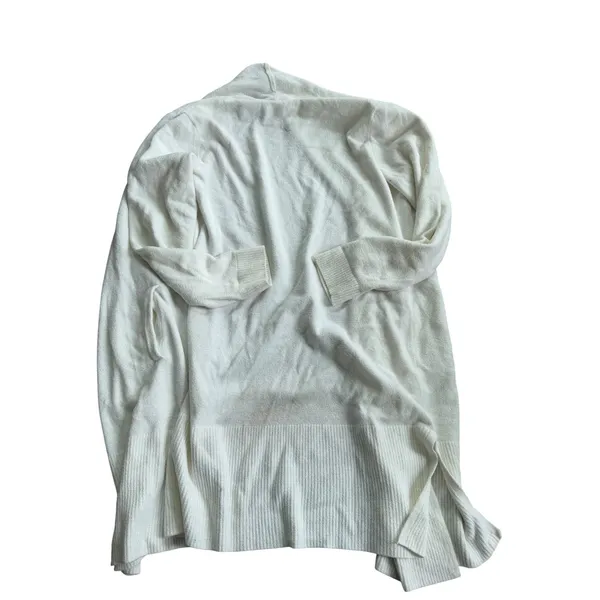 Barefoot Dreams CozyChic Ultra Lite‎ Long Cardigan White Duster Size M - Image 2