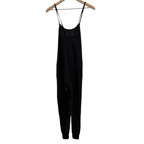 Beyond Yoga Romp Around Jumpsuit Sz XS Featherweight Black Criss Cross Back - Image 4