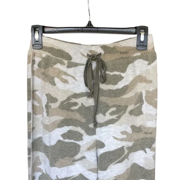 Mystree NWT Camo Fleece Wide Leg Flare Drawstring Pants Women’s Small - Image 3
