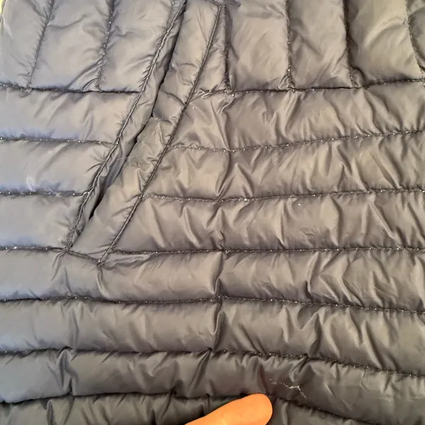 Halifax Navy Puffer Quilted Jacket Size Large Blue - Image 6