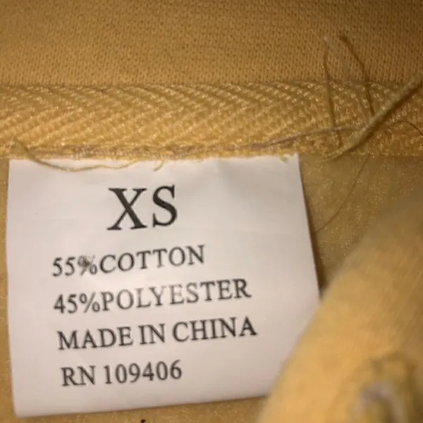 San Francisco Pale Yellow Hoodie XS - Image 8