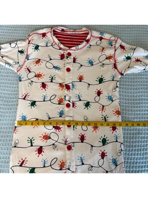 Little Blue House Hatley One Piece Pajamas Womens Small Union Suit Seat Flap - Image 9
