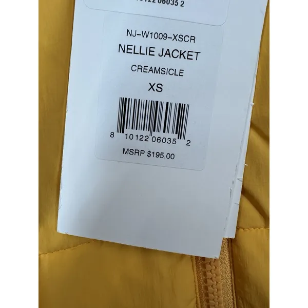 Halfdays Nellie Packable Puffer Women's Orange Jacket Size XS NWT - Image 10