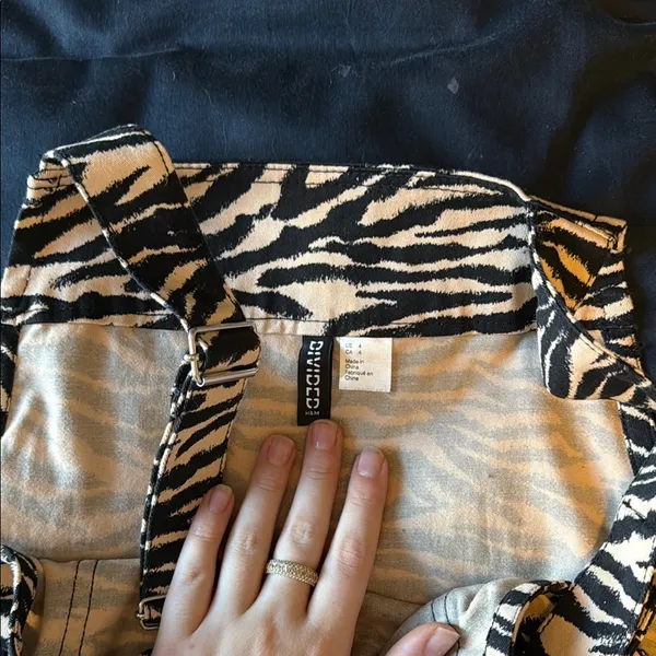 H&M Zebra Print Dress - Black and Cream - Image 3