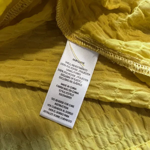Rent the Runway Now Dress Sz medium Yellow - Image 4
