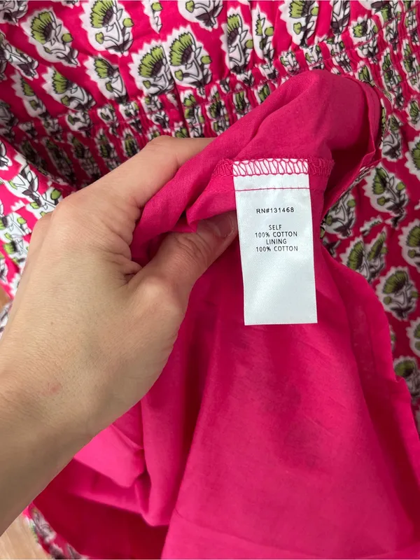 NWT Avara block print mini dress ruffle flutter sleeve floral pockets makayla - Image 7