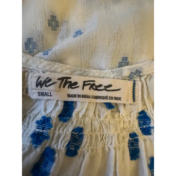 Free People Jules Cotton Embroidered Tunic White Size Small Bohemian Cottage - Image 9