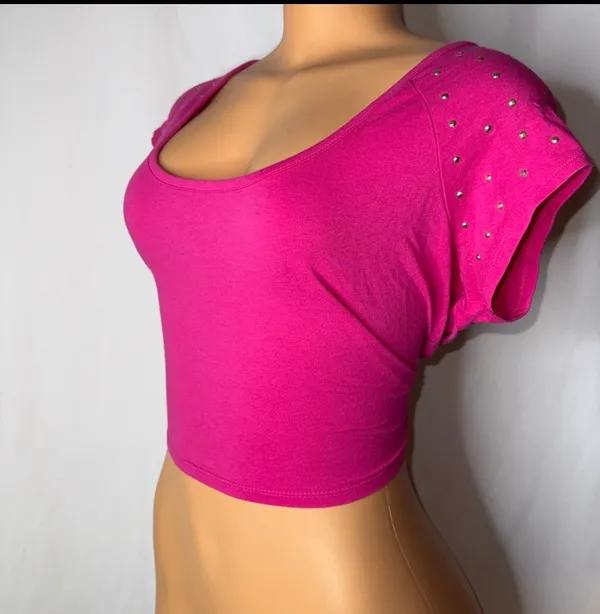 Nicki Minaj Hot pink cropped tee - Image 2