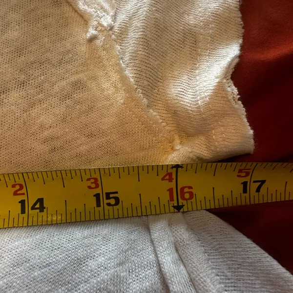 NWOT‎ FREE PROPLE white t shirt wide bottom size Xs - Image 5