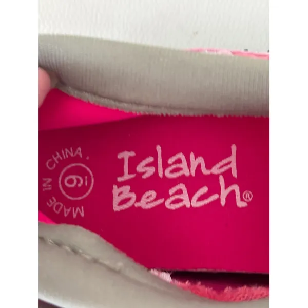 Island Beach Womens Pink Mesh Aqua Socks Water Shoes Size 9 Toggle Heel Traction - Image 4
