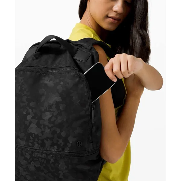 Lululemon City Adventurer Backpack 17L In Fragment Camo Jacquard Black Deep Coal - Image 5