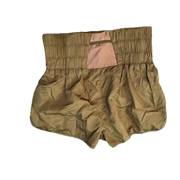 Free People‎ Movement Shorts Medium The Way Home Olive Green - Image 2
