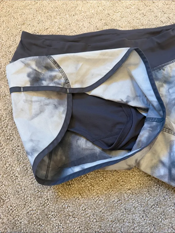 Lululemon Tie-Dye Speed Up 2.5” Performance Running Shorts - Gray/light Gray - Image 3