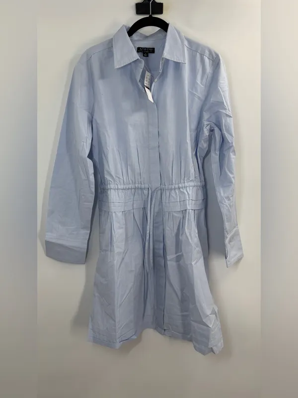 J.Crew Tall Elena mini shirt-dress in cotton poplin - Image 5
