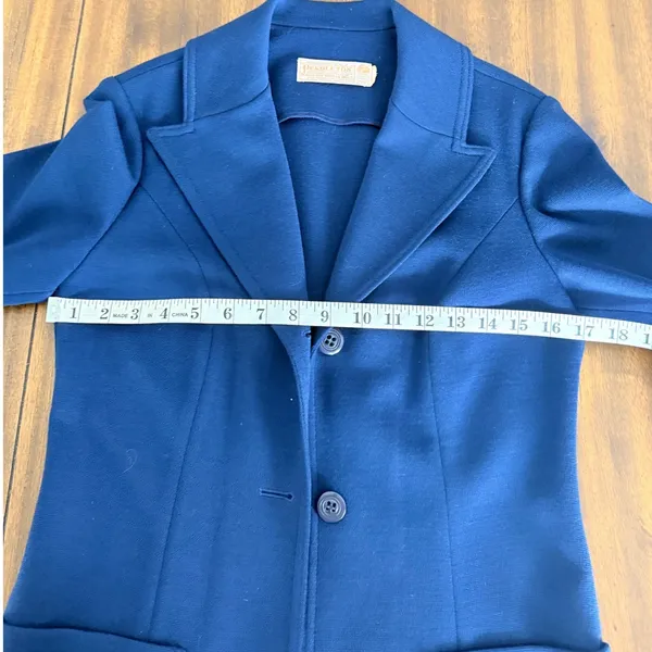 Vintage Pendleton Blue Pure Virgin Wool 3-Button Blazer Jacket USA‎ Made - Image 8