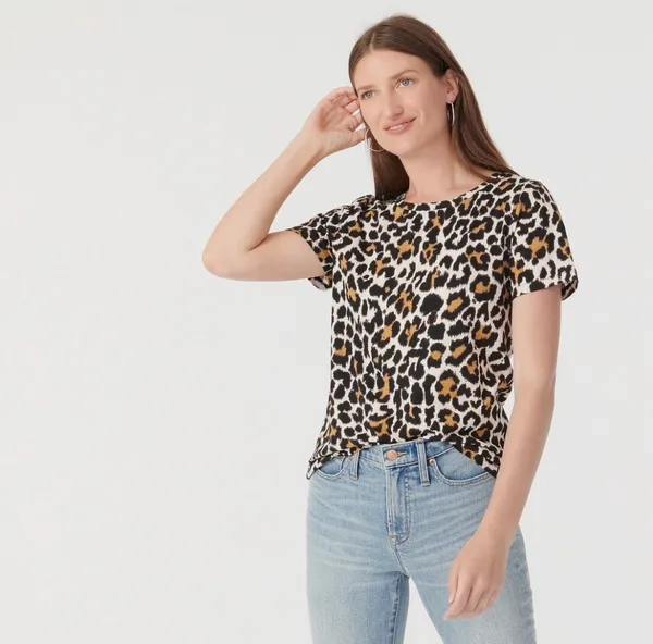 J.Crew Leopard Print Top - Image 6