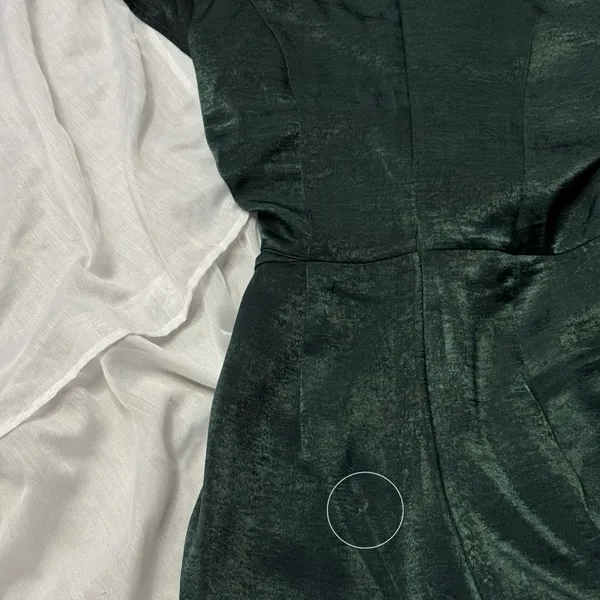 Lulus Let Me Entertain You Dark Green Satin Wide-Leg Jumpsuit - Image 9