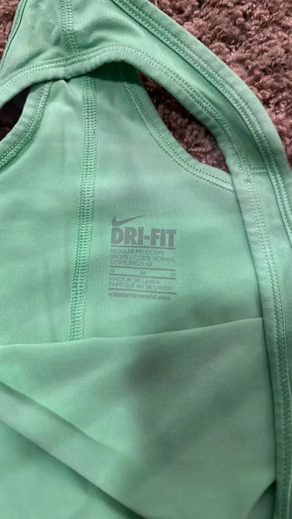 Nike Green Dri-Fit Racerback Tank - Image 3
