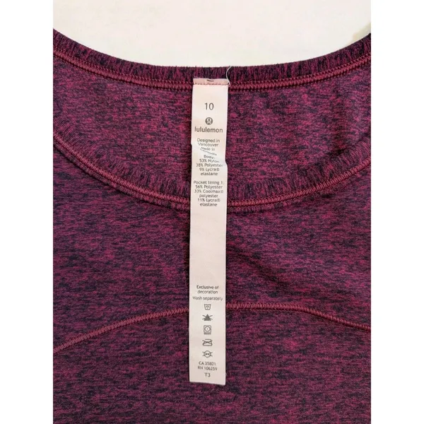 Lululemon Cypress Kiss Long Sleeve Pullover Base Layer Sz 10 Outdoor Gym Hiking - Image 8