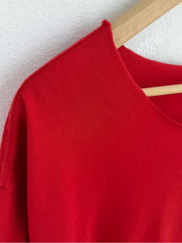 Los Angeles Angels Red Off the Shoulder Tee - Image 5