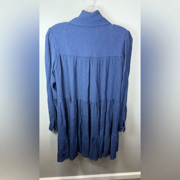 Sézane Women’s Navy Blue Long Sleeve Selena‎ Dress Size 34/XS - Image 2