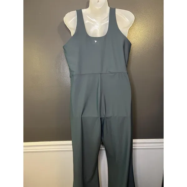 Old Navy Active Powersoft Jumpsuit Womens XL Blue Scoop Neck Go-Dry Athletic - Image 7