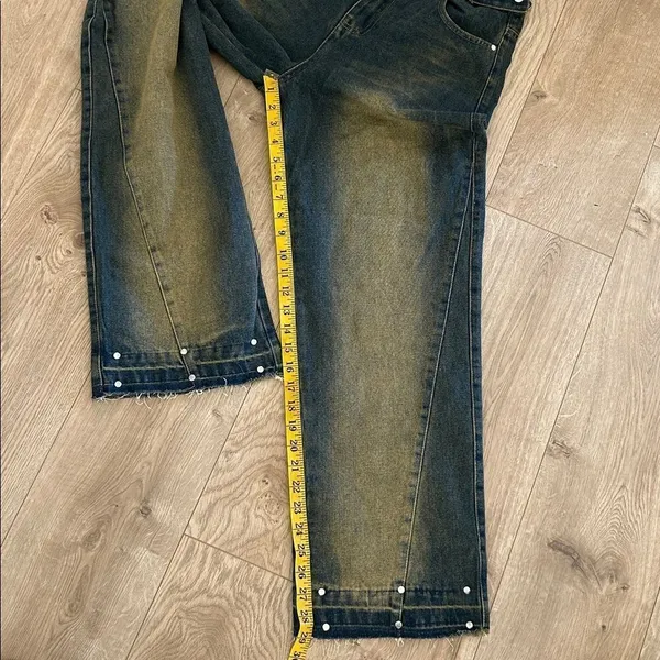 Aelfric Eden Faded Denim Stud Jeans, Size 27 NWT - Image 11