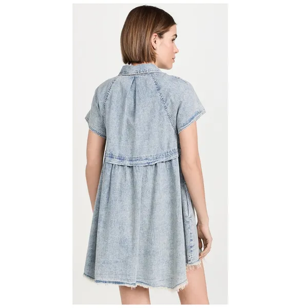 NEW Free People Ronnie Denim Dress Size Small - Image 4