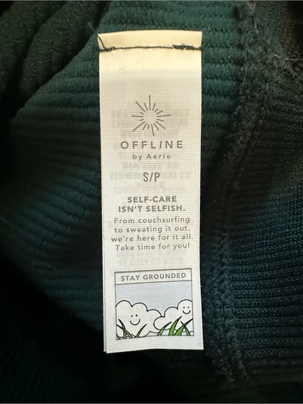 Aerie Offline Seamless Crop Top Short Sleeve Athletic Athleisure Yoga Outdoors - Image 3