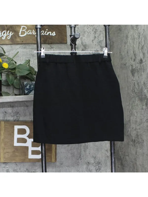 NWT A New Day Womens Tailored Mini A-Line Skirt 94457767 Black S - Image 3