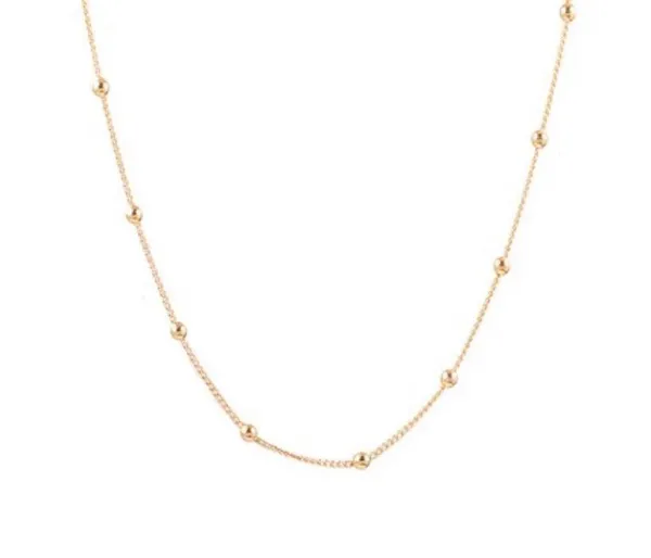Boutique 18K Gold plated daydream ball bead necklace - Image 3