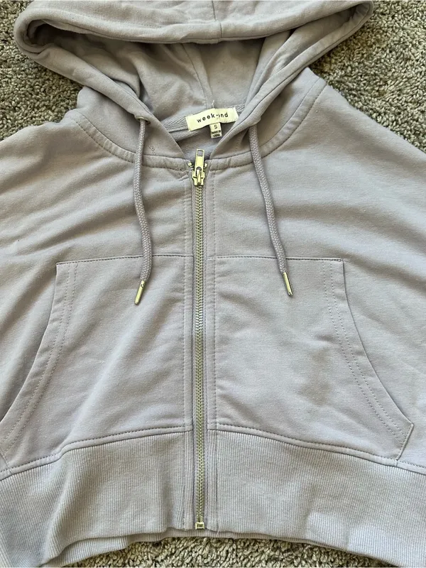 Cropped Lavender Zip - Image 3