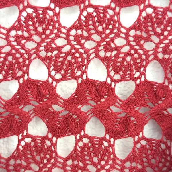 Vintage Y2K Crochet Bolero Shrug Red Buttons Collared Wrapper Indie Cottage S/M - Image 7