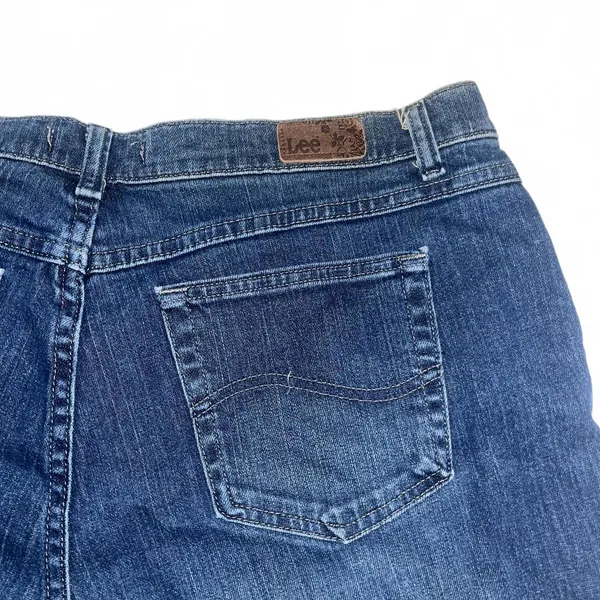 Lee Relaxed Bootcut At The Waist Classic Fit Womans Plus Size 16 Dark Denim Jean - Image 9