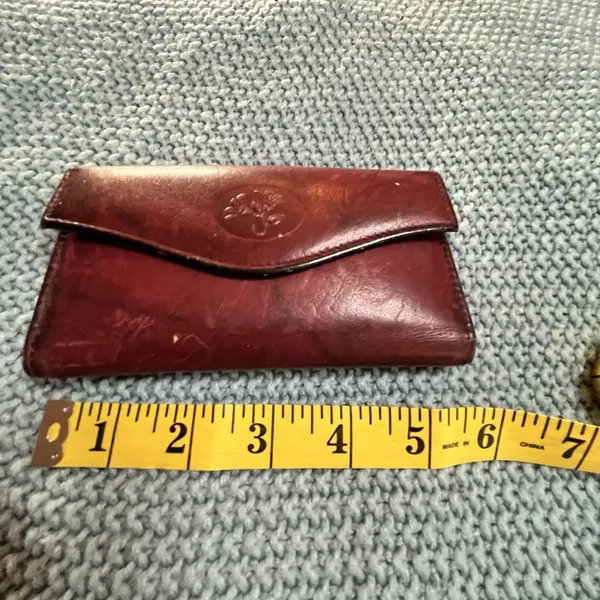 Buxton Leather Mahogany Heiress Clutch Organizer Wallet Top Grain Cowhide - Image 2