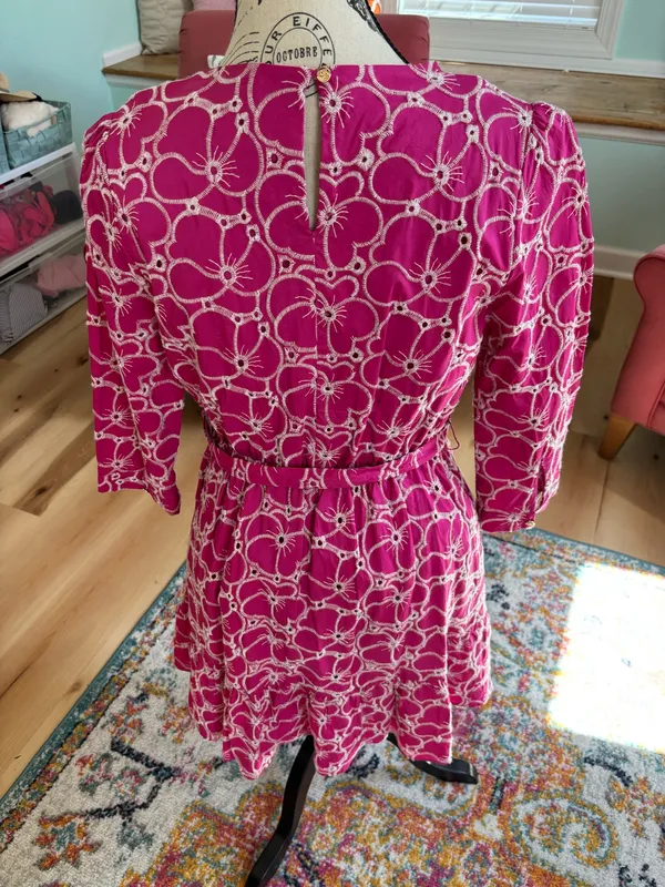 Draper James Pink Eyelet Dress - Image 5