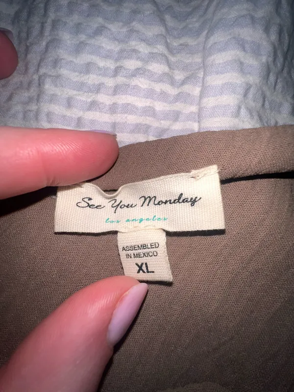 See You Monday Brown flowy tube top - Image 2